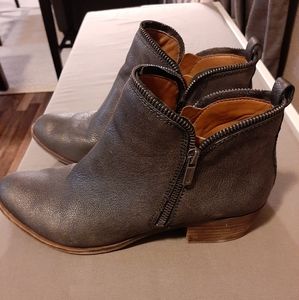 Silver booties